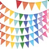 G2PLUS Colourful Bunting Outdoor Weatherproof, 20 m Indoor Party Bunting