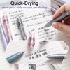 Archic Retractable Black Gel Ink Rotary Ballpoint Pens Pack of
