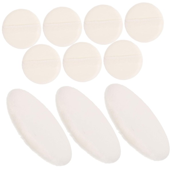 TOVINANNA 12pcs Soft Velour Powder Puff for Washable and Reusable