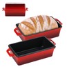 Northriver Casting 9x5 Inch Enameled Cast Iron Loaf Pan with