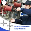 KATIMI Pack of 6 Universal Control Cabinet Keys, 4-Way Multifunctional