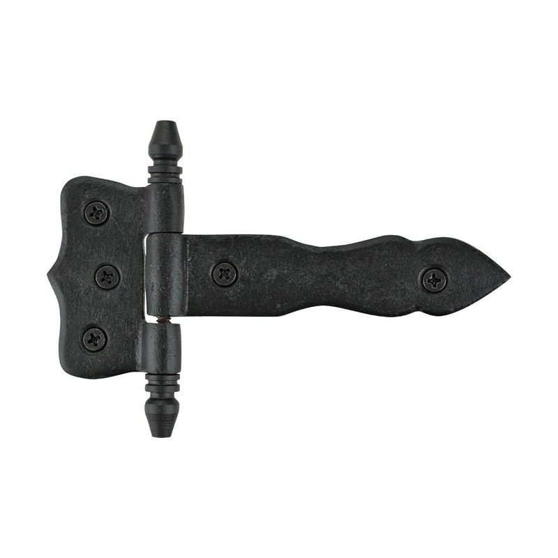 Renovators Supply Manufacturing Shed Door Hinge 5 in. Black Wrought