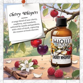 HIQILI HIQILI Cherry Whispers Fragrance Oil for Soap, Candle Making, Wool Dryer Balls, Home Luxury Scents for Laundry & Bathroom Use - 1 Fl Oz
