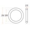 sourcing map Nitrile Rubber O-Ring Metric Seal Rubber 70 mm