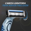 BIC Rastrillo Flex 3 Piel Sensible Mango Texturizado Banda Lubricante