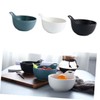 KICHOUSE Portable Stylish Ceramic Salad Bowl Kitchen Bowl for Salad