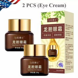 Unbranded 3PC Gentian Eye Cream Tighten Dual Bags Dark Circle Anti Puffiness Wrinkle Anti - 2 PCS (Eye Cream)