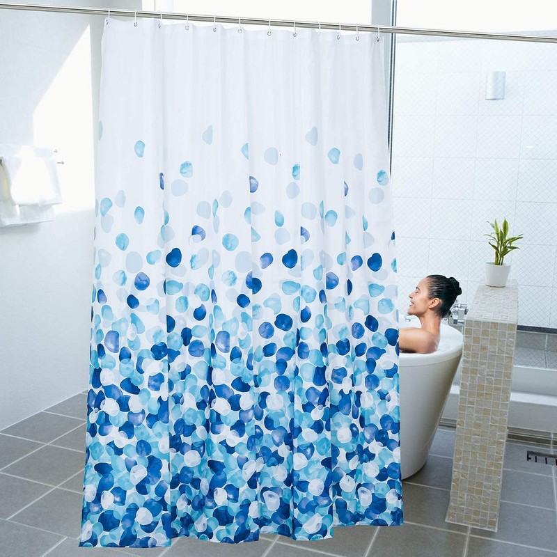 Wolke sieben Premium Shower Curtain, Bathroom Curtain, Polyester, Waterproof, Washable,