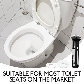 Toilet Seat Fittings 4 Pack Heavy Duty Toilet Seat Fastener Bolt Kit Locking Bolt Quick Release Toilet Seat Universal Toilet Seat Bolts Screws for Blind Holes Easy Install Replacement Fixing Kit