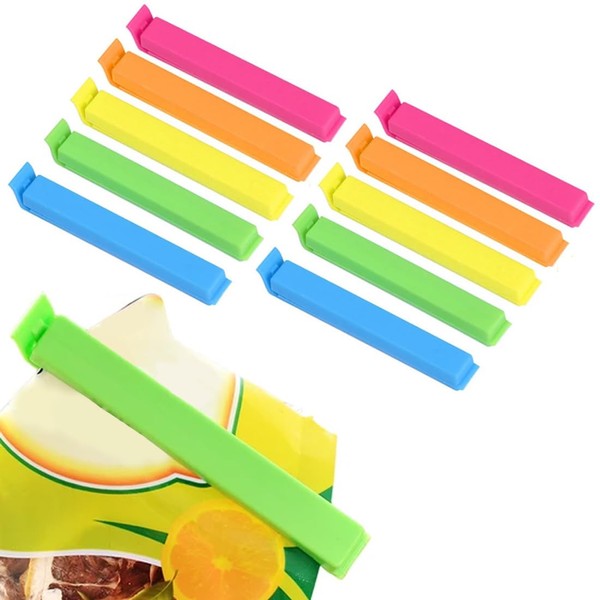 Pack of 10 Sealing Clips, 11cm Bag Clips, Sealing Clips,