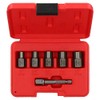 6pc 3/8" Drive Or Drill Bolt Extractor Wheel Lock Nut