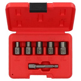 6pc 3/8" Drive Or Drill Bolt Extractor Wheel Lock Nut Remover Set 6mm - 12.7mm