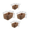 ABOOFAN 4Pcs Handwoven Storage Bins Decorative Woven Baskets for Organization