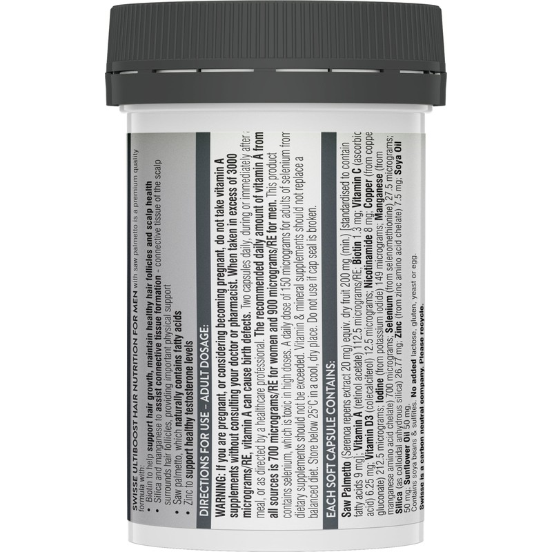 Swisse Hair Nutrition For Men 60 Capsules