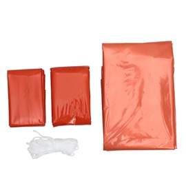 WOONEKY Survival Sleeping Bag Insulated Tent Emergency Blanket Thermal Mat Outdoor Gear