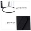 Levemolo 3pcs Wall Mounted Flowerpot Stand Durable Metal Iron Ring