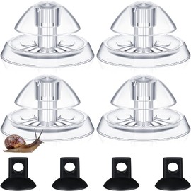 Honeydak 4 Pcs Snail Trap Transparent Snail Catcher Aquarium Slug Trap Clear Plastic Slug Catch Box for Fish Tank Aquarium Planaria Leech
