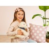 Teddy Hermann 91939 Hund Labradoodle 28 cm, Kuscheltier, Plüschtier, mit