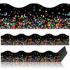 Capoda 24 Pcs Confetti Magnetic Borders for Bulletin Board Classroom
