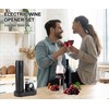 Electric Wine Opener Set with Charging Base, Rechargeable Automatic Corkscrew