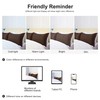 sourcing map Pillow Shams 2 Pack Soft Brushed Microfiber Envelope