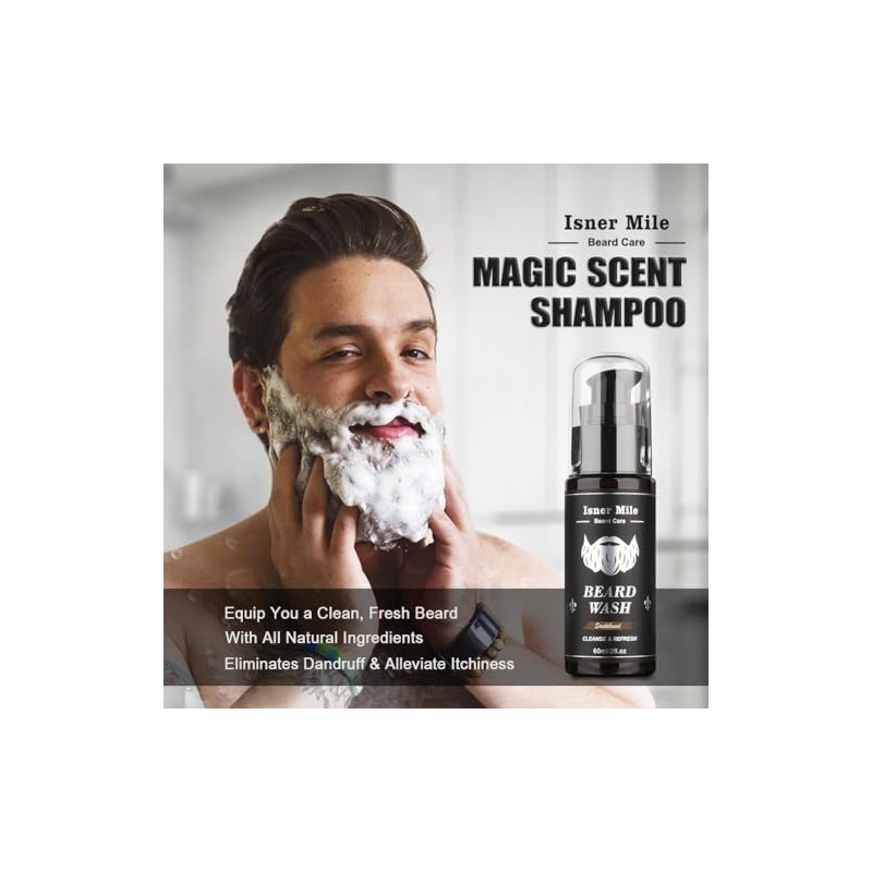 XIKEZAN - Kit para Crecimiento y Cuidado de Barba: Aceite,