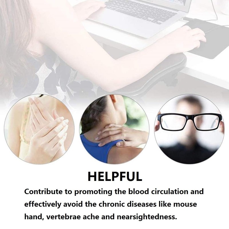 Adjustable Computer Armrest, Arm Wrist Rest, 180°, Adjustable Arm Rest,