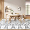 WITSHOCK 9x12 Area Rugs: Washable Non-Slip Geometric Boho Print Pattern