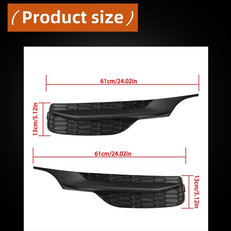 labwork Front Bumper Fog Light Cover Driver Left Side and