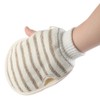 NOLITOY 2pcs Exfoliating Bath Mittens Dual-sided Skin Scrubbing Gloves for