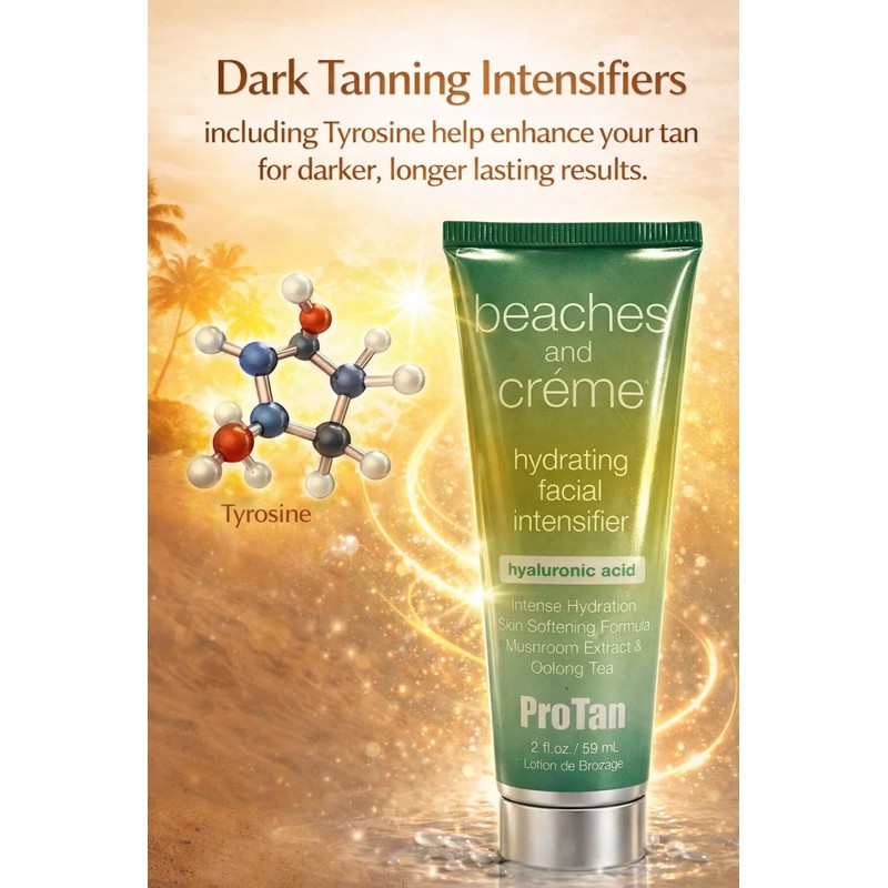 Pro Tan Beaches and Creme Hydrating Facial Intensifier with Hyaluronic