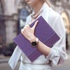 Toplive Portfolio 3 Ring Binder, Business PU Leather Padfolio Organizer