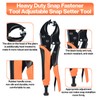 Robust Push Button Tool with Pliers - Portable Eyelet Pliers