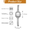 Avaner Women's Square Wrist Watches: Ladies Elegant Rhinestones Slim Strap