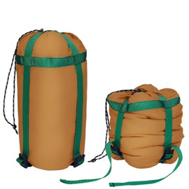 MOPHOEXII Compression Sack，11L Compression Stuff Sack, Water-Resistant & Ultralight Sleeping Bag Stuff Sack - Space Saving Gear for Camping, Hiking, Backpacking (Orange, 11L)