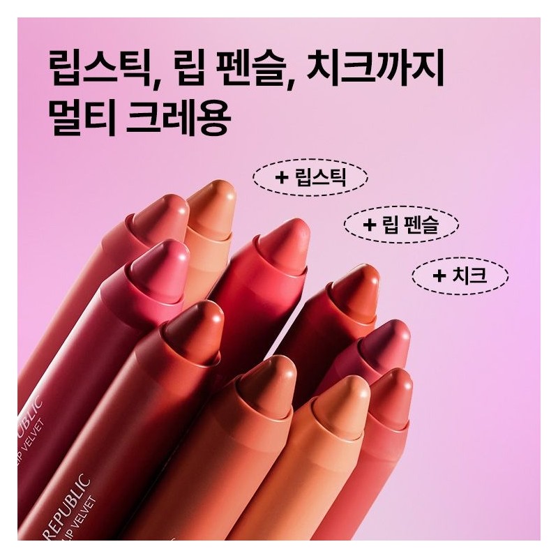 Nature Republic By Flower Eco Crayon Lip Velvet No. 2