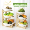Seven Sparta 3 Tier Fruit Bowl for Kitchen Counter (PLUS