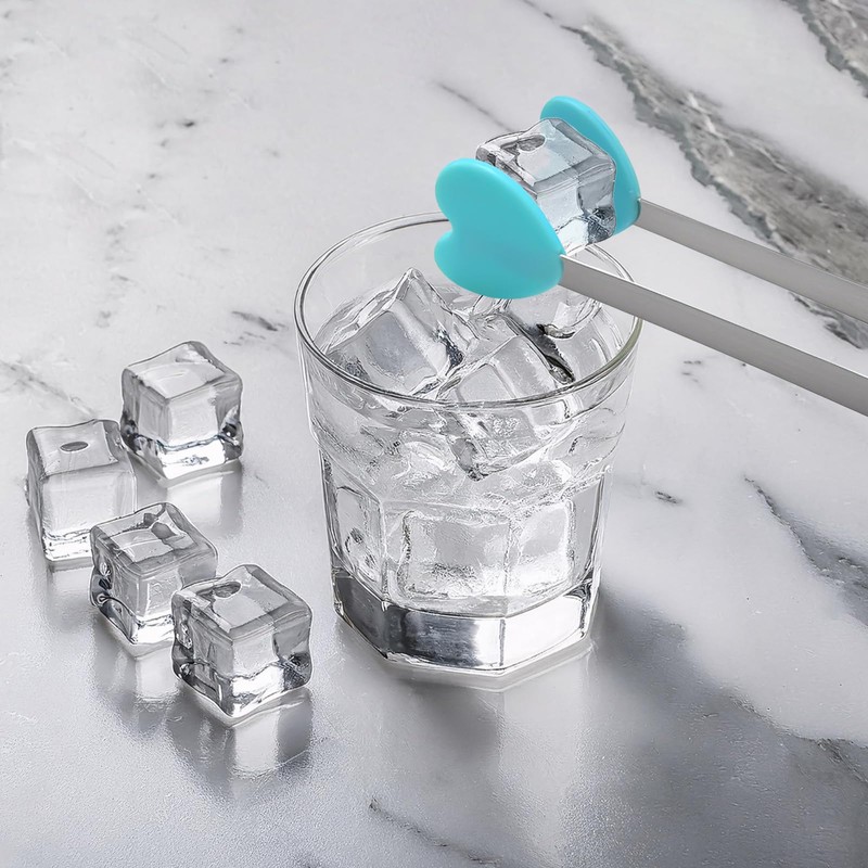 WELANE Little Serving Tongs, 4 PCS Heart Shape Kitchen Small