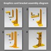 ACIDALIE Black Anti-Sagging GPU Bracket - Compatible with RTX 5070/40/30