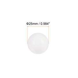 sourcing map PA6 Nylon Solid Plastic Balls 25 mm G3 Precision Bearing Ball Pack of 2
