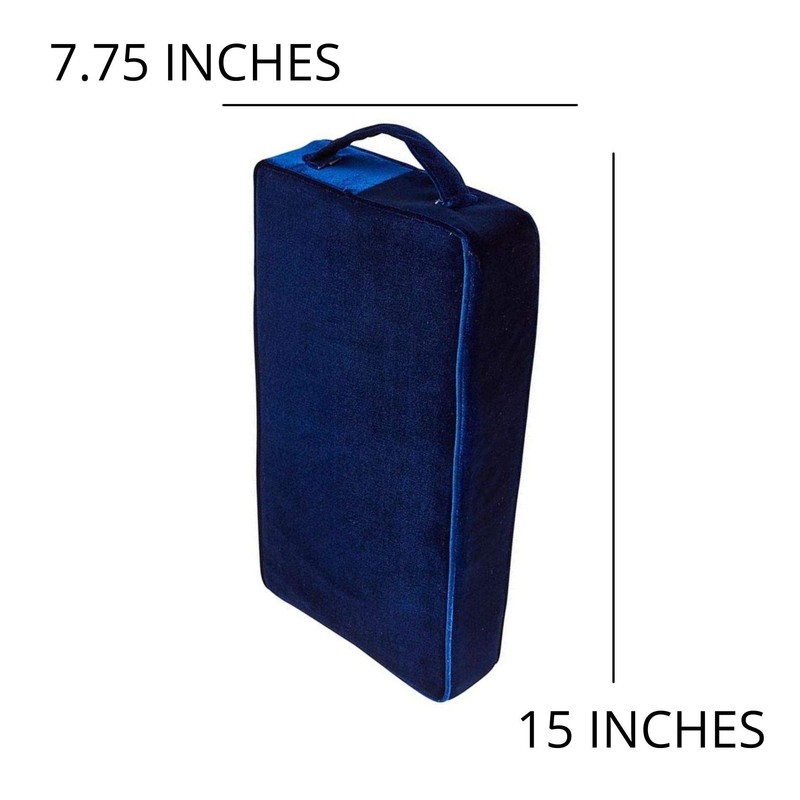 Needzo Soft Navy Blue Personal Foam Prayer Kneeler, Easy to