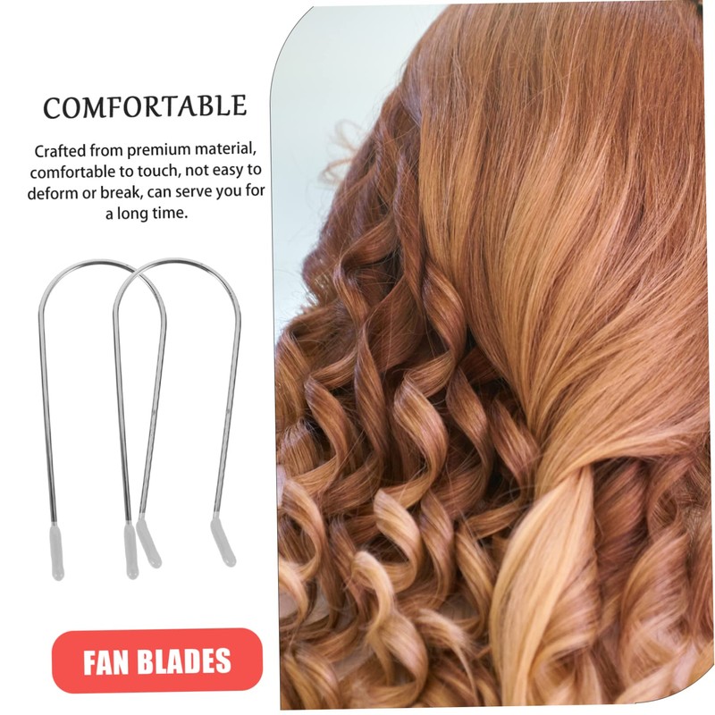 VICASKY Stainless Steel Hot Curler Clips 2 Sets for Electric