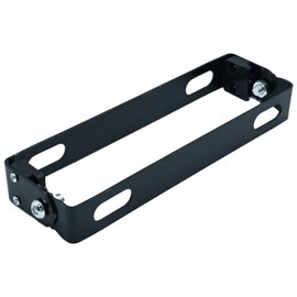 UOIENRT 180 Degree Adjustable License Plate Mount Bracket Flipper, Black License Plate Modification Bracket, Aluminum License Plate Flipper, for Motorcycle Bike Dirty Bike ATV