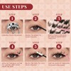 Fox Eye Lash Clusters Kit, Wispy Lash Clusters
