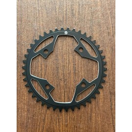 Snap BMX Products Elite 104mm 4 bolt Chainring - 42t Black Anodized