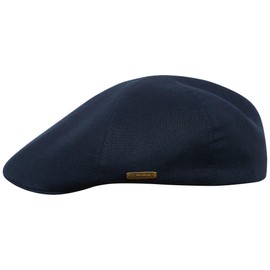 Sterkowski Rusty Model | 100% Natural Linen Flat Cap for Men and Women | Super Light Summer Duckbill, navy, 58