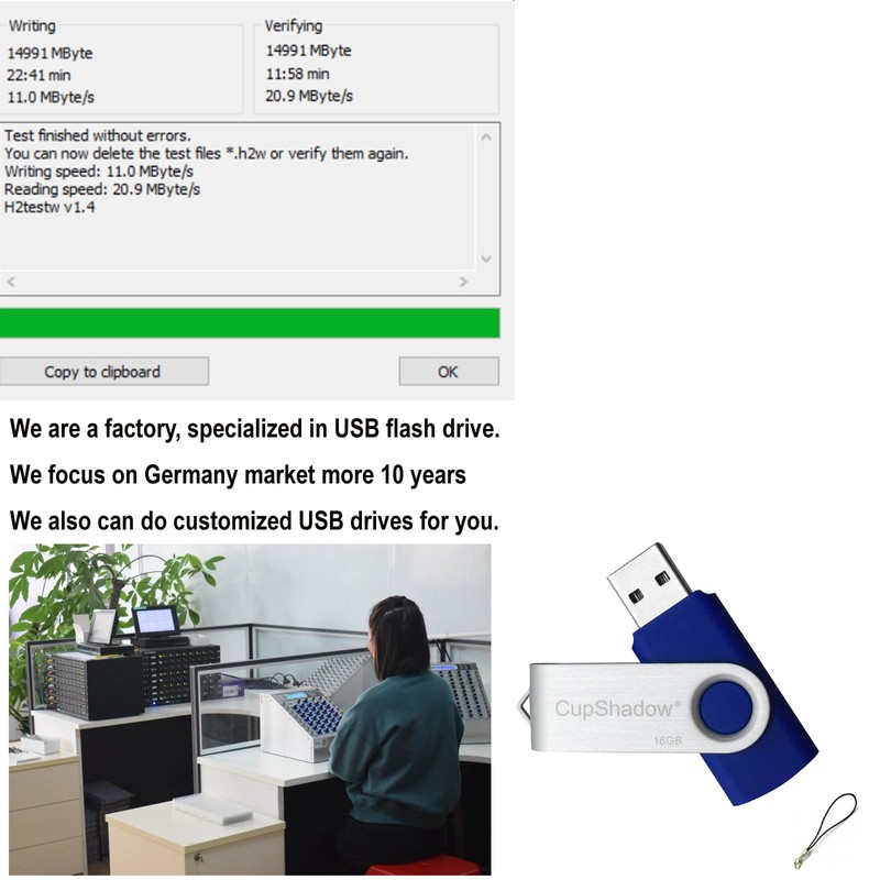 CupShadow 16GB Flash Drive USB Drive Thumb Drive USB Flash