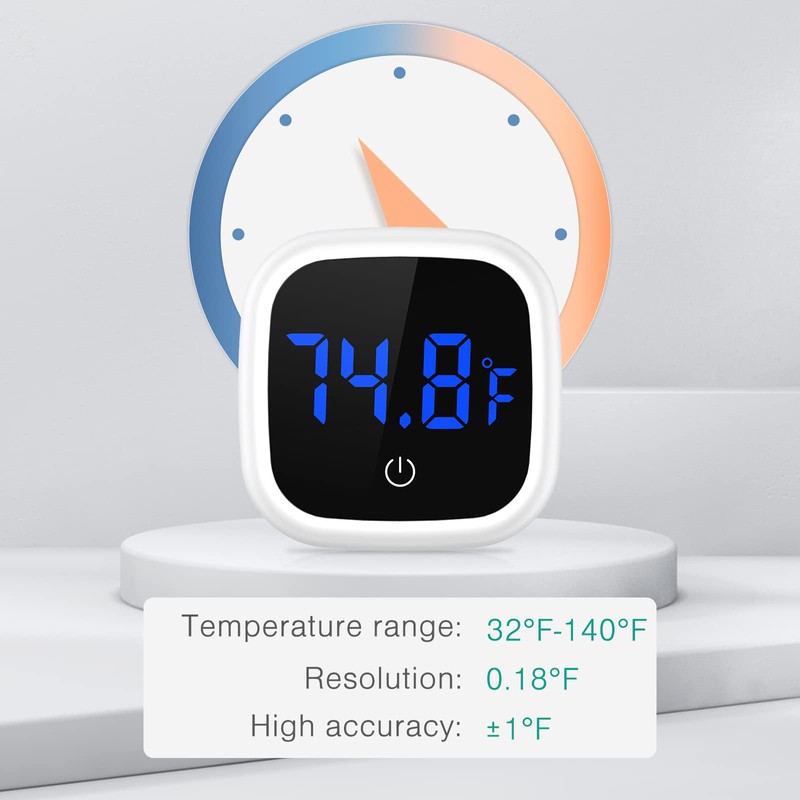 ORIA Aquarium Thermometer, Pack of 2 Mini Digital Aquarium Thermometer