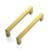 Ravinte 10 Pack Square Bar Kitchen Cabinet Handles Gold Cabinet