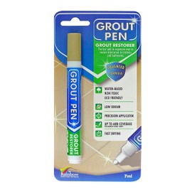 Grout Pen Beige Tile Paint Marker: Waterproof Tile Grout Colorant and Sealer Pen - Beige, Narrow 5mm Tip (7mL)